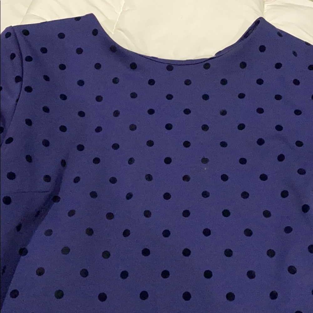 Polka dot shift dress